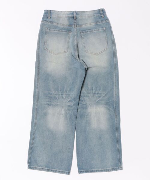 aimoha(アイモハ)の「VINTAGE WASHED CURVED DENIM(デニムパンツ・メンズ・ライトブルー/ブルー・X-LARGE/MEDIUM/SMALL/LARGE)」の12枚目の写真