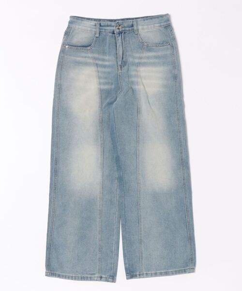 aimoha(アイモハ)の「VINTAGE WASHED CURVED DENIM(デニムパンツ・メンズ・ライトブルー/ブルー・X-LARGE/MEDIUM/SMALL/LARGE)」の13枚目の写真