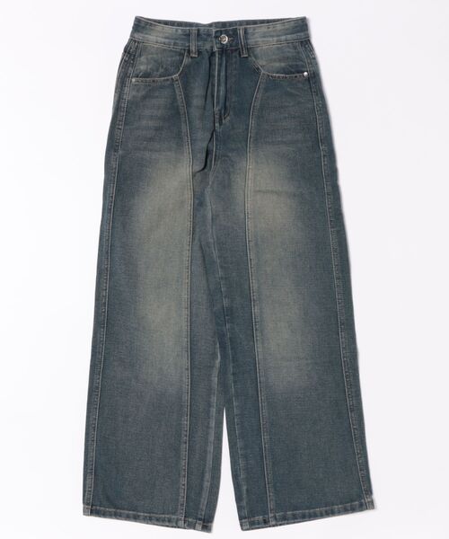aimoha(アイモハ)の「VINTAGE WASHED CURVED DENIM(デニムパンツ・メンズ・ライトブルー/ブルー・X-LARGE/MEDIUM/SMALL/LARGE)」の14枚目の写真