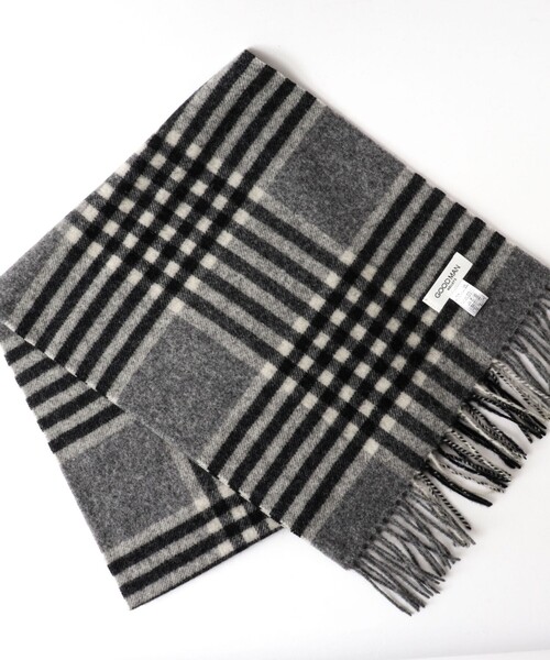 NOLLEY’S(ノーリーズ)の「ベビーウールマフラー35(マフラー・メンズ・ホワイト系その他2/ブラック系その他/グレー系その他/ブルー系その他・FREE)」の3枚目の写真