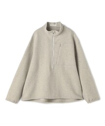 ウールカシミヤフリース ハーフジッププルオーバー