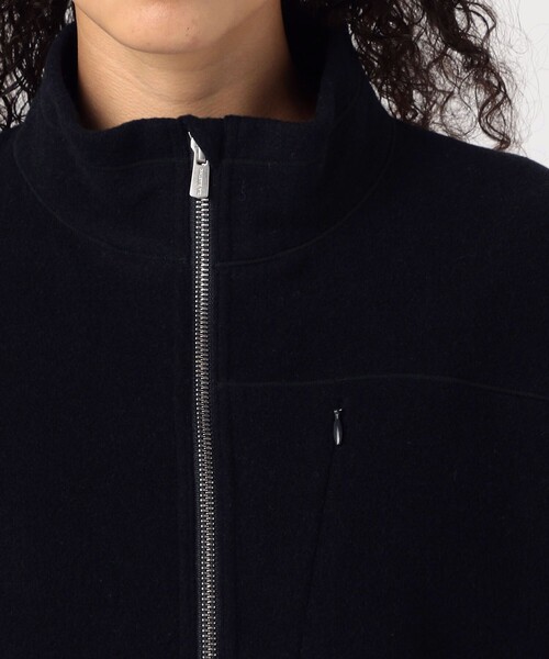 GALERIE VIE(ギャルリー ヴィー)の「ウールカシミヤフリース ハーフジッププルオーバー(Tシャツ/カットソー・レディース・ネイビー/ライトグレー・FREE)」の7枚目の写真