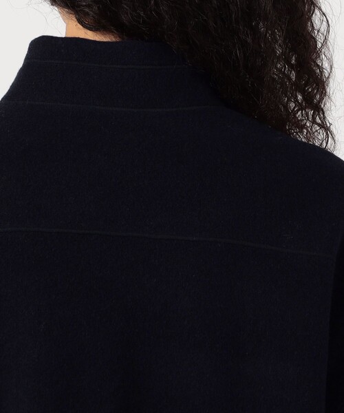 GALERIE VIE(ギャルリー ヴィー)の「ウールカシミヤフリース ハーフジッププルオーバー(Tシャツ/カットソー・レディース・ネイビー/ライトグレー・FREE)」の8枚目の写真