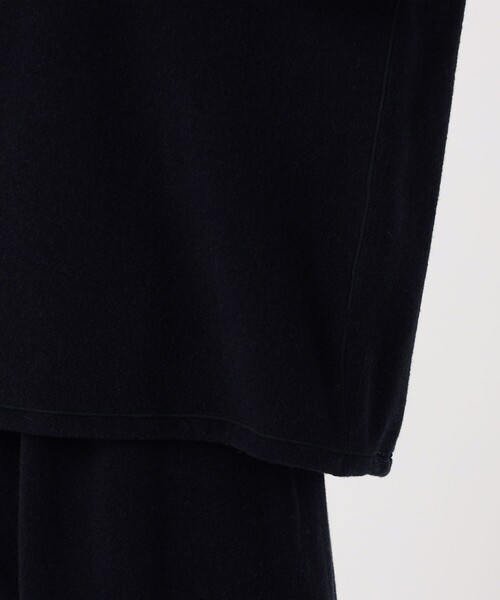 GALERIE VIE(ギャルリー ヴィー)の「ウールカシミヤフリース ハーフジッププルオーバー(Tシャツ/カットソー・レディース・ネイビー/ライトグレー・FREE)」の10枚目の写真