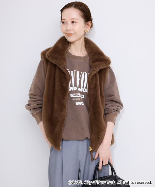 GOOD ROCK SPEED(グッドロックスピード)の「《追加》GOOD ROCK SPEED NEW YORK CITYスウェット 25NYC209W(スウェット・レディース・ブラウン・FREE)」の13枚目の写真