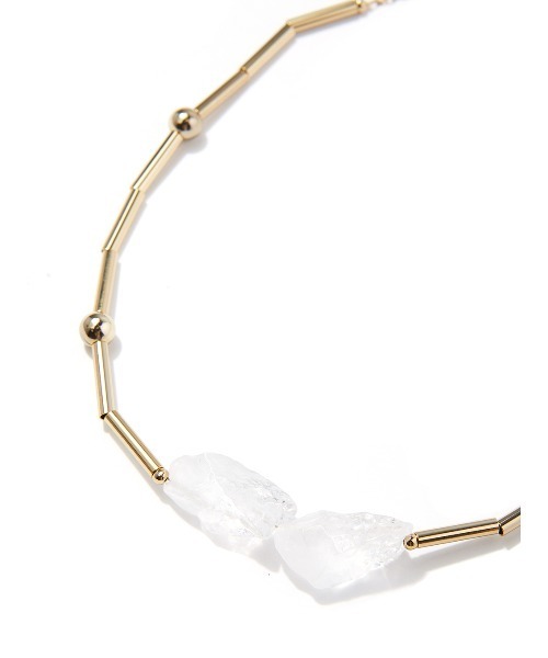 Ameri（アメリ）の「UND NICKEL FREE JEWELRY ICE NECKLACE（ネックレス・レディース・ゴールド/ブラック・FREE）」の6枚目の写真