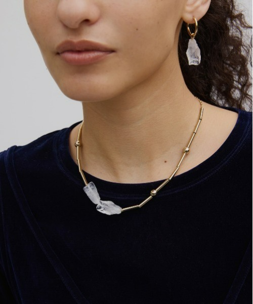 Ameri（アメリ）の「UND NICKEL FREE JEWELRY ICE NECKLACE（ネックレス・レディース・ゴールド/ブラック・FREE）」の3枚目の写真