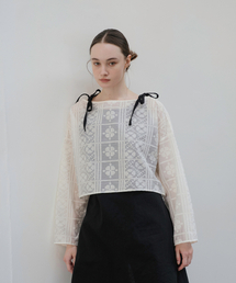 YOUNESS（ユニス）の「Ivory ethnic lace blouse（シャツ/ブラウス）」