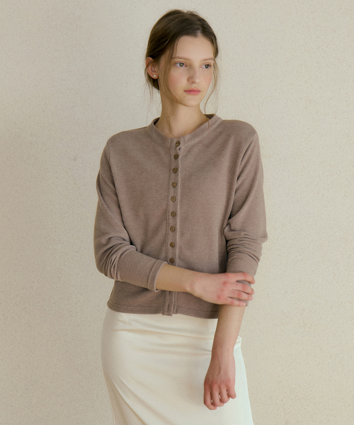 GENA BUTTON CARDIGAN MOCAMUS