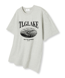 グラスランド オーバーサイズ 半袖Tシャツ オートミール