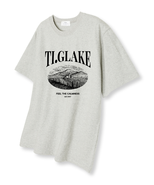 TI.GLAKE(ティーグレイク)の「グラスランド オーバーサイズ 半袖Tシャツ オートミール(Tシャツ/カットソー・メンズ・その他・LARGE/X-LARGE/XX-LARGE)」の1枚目の写真