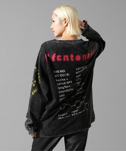 DANKE SCHON（ダンケシェーン）の「DankeSchon/ダンケシェーン/CHEMICAL RAGLAN LST FENTANYL（Tシャツ/カットソー・レディース・ブラック・M/L）」の3枚目の写真