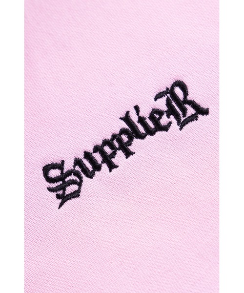 SUPPLIER(サプライヤー)の「ジップフーディ|Faux Fur Cross Zip Hoodie|SUPPLIER(パーカー・メンズ・ピンク・SMALL/LARGE/X-LARGE/XX-LARGE/MEDIUM)」の4枚目の写真