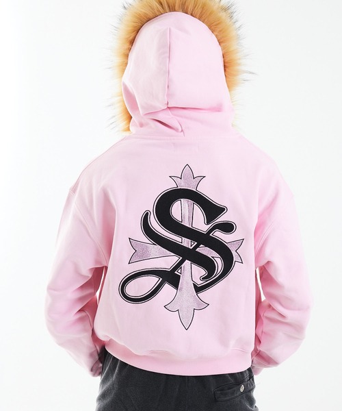 セール】ジップフーディ｜Faux Fur Cross Zip Hoodie｜SUPPLIER