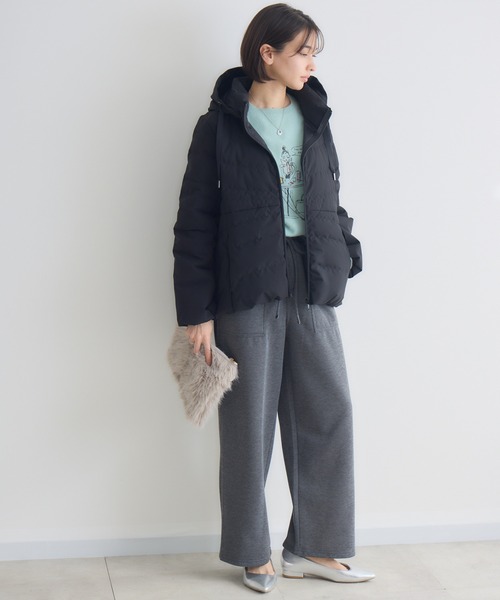 KATHARINE ROSS(キャサリンロス)の「【KATHARINE ROSS】ブレスVictoriaフードジャケット(ダウンジャケット/コート・レディース・ブラック/グレイッシュベージュ・MEDIUM)」の4枚目の写真