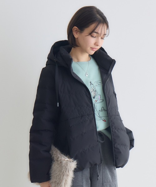 KATHARINE ROSS(キャサリンロス)の「【KATHARINE ROSS】ブレスVictoriaフードジャケット(ダウンジャケット/コート・レディース・ブラック/グレイッシュベージュ・MEDIUM)」の7枚目の写真