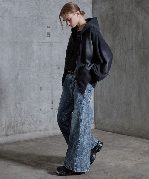 SERACE(セラス)の「【SERACE】Vintage buggy wide flare denim pants / ヴィンテージバギーワイドフレアデニムパンツ(デニムパンツ・メンズ・ブルー/ライトグレー/ブラック・L/M/S)」の4枚目の写真