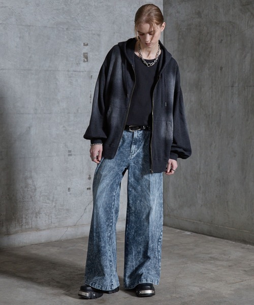SERACE(セラス)の「【SERACE】Vintage buggy wide flare denim pants / ヴィンテージバギーワイドフレアデニムパンツ(デニムパンツ・メンズ・ブルー/ライトグレー/ブラック・L/M/S)」の9枚目の写真
