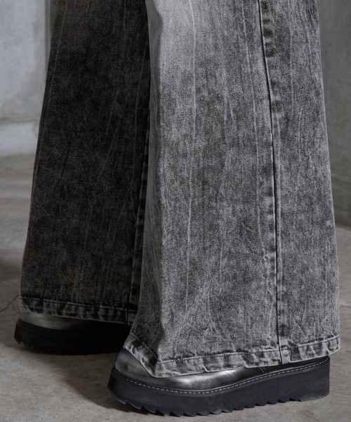 SERACE(セラス)の「【SERACE】Vintage buggy wide flare denim pants / ヴィンテージバギーワイドフレアデニムパンツ(デニムパンツ・メンズ・ブルー/ライトグレー/ブラック・L/M/S)」の19枚目の写真
