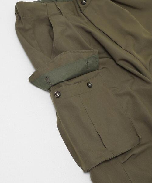 SENSE OF PLACE by URBAN RESEARCH(センスオブプレイスバイアーバンリサーチ)の「ワイドカーゴパンツ(カーゴパンツ・メンズ・オリーブ/ブラック/アイボリー・LARGE/X-SMALL/MEDIUM/SMALL)」の4枚目の写真