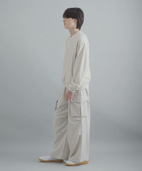 SENSE OF PLACE by URBAN RESEARCH(センスオブプレイスバイアーバンリサーチ)の「ワイドカーゴパンツ(カーゴパンツ・メンズ・オリーブ/ブラック/アイボリー・LARGE/X-SMALL/MEDIUM/SMALL)」の15枚目の写真