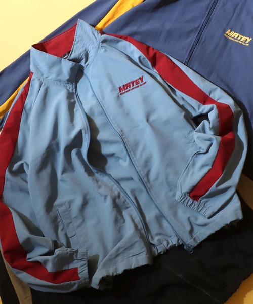 セール】Wave Switching Nylon Track Jacket/オーバーサイズ ウェーブ