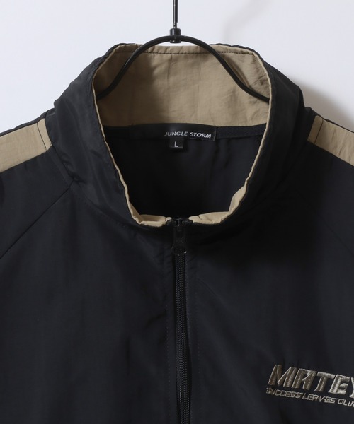 SITRY(シトリー)の「2026AW新色追加 Wave Switching Nylon Track Jacket/オーバーサイズ ウェーブ切り替え ナイロン トラックジャケット ブルゾン(ナイロンジャケット・メンズ・ブルー/ブラック/サックスブルー/グレー・M/L)」の9枚目の写真
