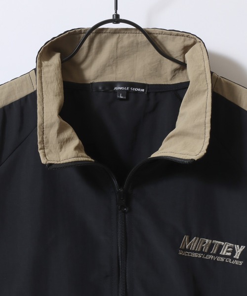 セール】Wave Switching Nylon Track Jacket/オーバーサイズ ウェーブ