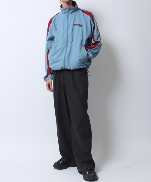 セール】Wave Switching Nylon Track Jacket/オーバーサイズ ウェーブ