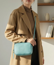 HOUSE OF FLORENCE（ハウスオブフローレンス）の「【HOUSE OF FLORENCE/ハウス オブ フローレンス】イタリアンレザー 型押しエンボス ショルダーバッグ（ショルダーバッグ）」