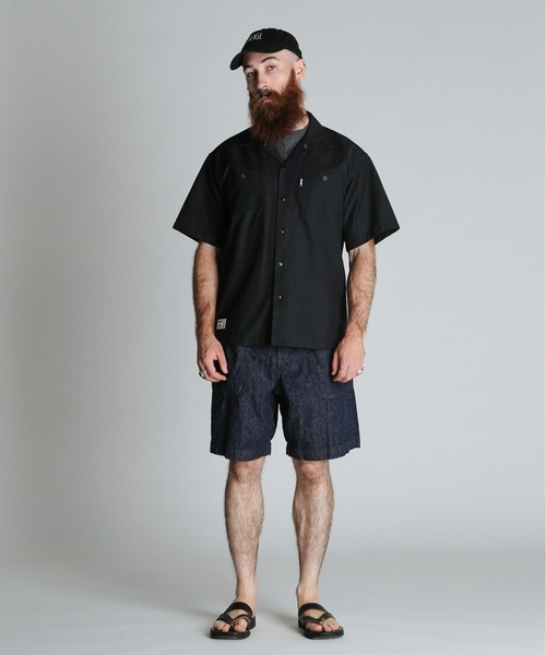 schott（ショット）の「Schott/ショット/JAPAN NEP DENIM SHORTS/ジャパン ネップデニム ショーツ（デニムパンツ・メンズ・ブラック/インディゴブルー・M/L/XL）」の5枚目の写真