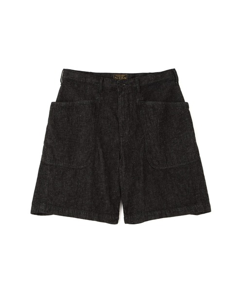 schott（ショット）の「Schott/ショット/JAPAN NEP DENIM SHORTS/ジャパン ネップデニム ショーツ（デニムパンツ・メンズ・ブラック/インディゴブルー・M/L/XL）」の6枚目の写真