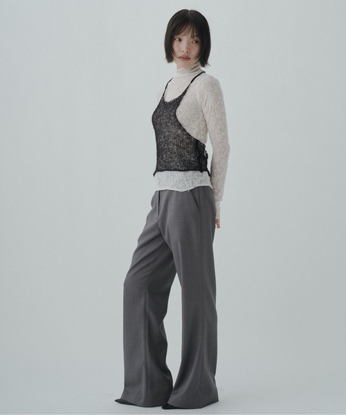 FEKETE（フェケテ）の「airy sheer halter knit / シアーホルターネックニット（ニット/セーター・レディース・グレー/ブラック・FREE）」の11枚目の写真