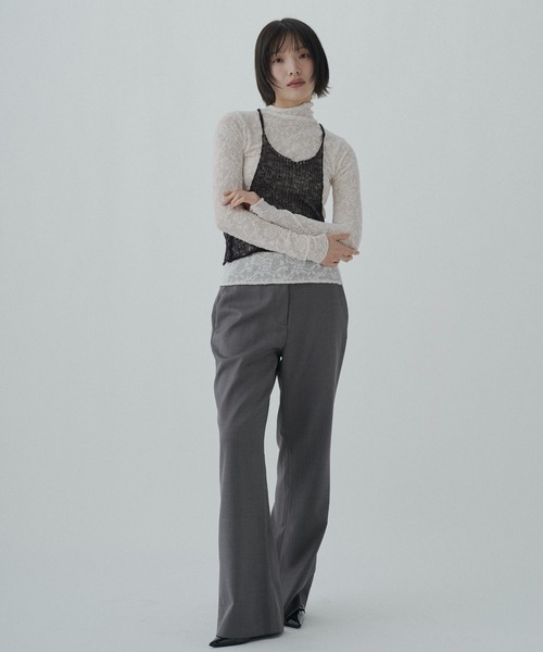 FEKETE（フェケテ）の「airy sheer halter knit / シアーホルターネックニット（ニット/セーター・レディース・グレー/ブラック・FREE）」の13枚目の写真