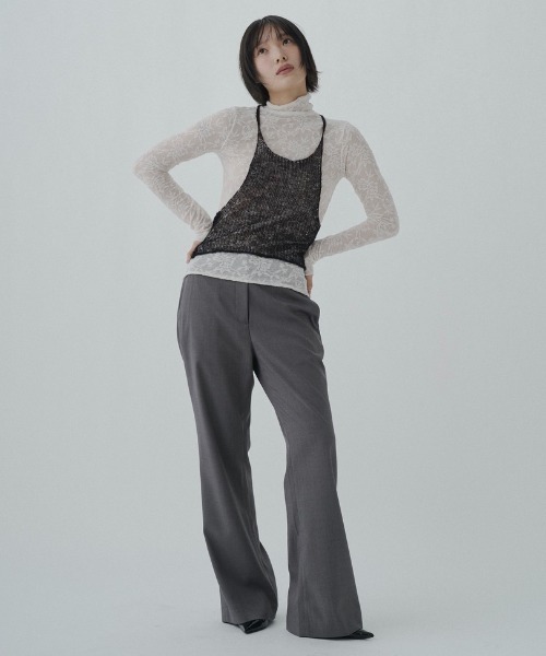 FEKETE（フェケテ）の「airy sheer halter knit / シアーホルターネックニット（ニット/セーター・レディース・グレー/ブラック・FREE）」の14枚目の写真