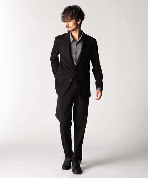 NICOLE CLUB FOR MEN（ニコルクラブフォーメン）の「メランジショートレギュラーカラーシャツ（シャツ/ブラウス・メンズ・ブルー系/ブラック・MEDIUM/LARGE/X-LARGE）」の3枚目の写真