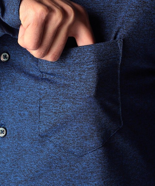 NICOLE CLUB FOR MEN（ニコルクラブフォーメン）の「メランジショートレギュラーカラーシャツ（シャツ/ブラウス・メンズ・ブルー系/ブラック・MEDIUM/LARGE/X-LARGE）」の11枚目の写真