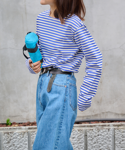 OUTDOOR PRODUCTS(アウトドアプロダクツ)の「ミリタリーボーダーカットソー(Tシャツ/カットソー・レディース・ピンク/ブルー系その他/ネイビー・FREE)」の8枚目の写真