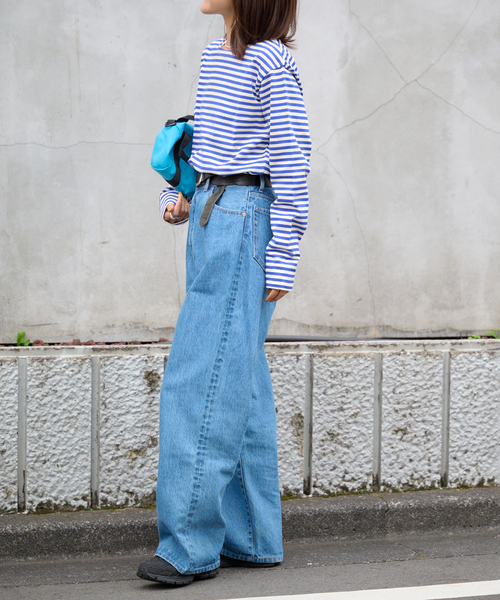 OUTDOOR PRODUCTS(アウトドアプロダクツ)の「ミリタリーボーダーカットソー(Tシャツ/カットソー・レディース・ピンク/ブルー系その他/ネイビー・FREE)」の11枚目の写真