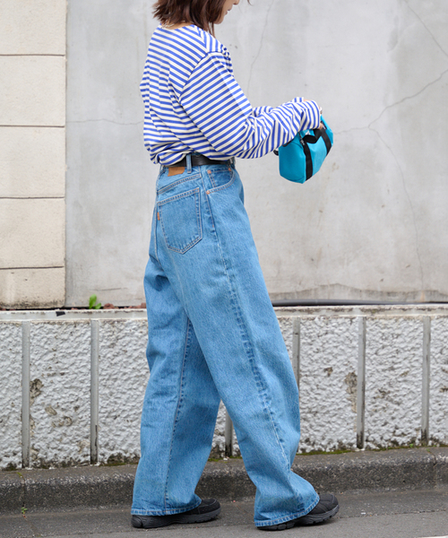 OUTDOOR PRODUCTS(アウトドアプロダクツ)の「ミリタリーボーダーカットソー(Tシャツ/カットソー・レディース・ピンク/ブルー系その他/ネイビー・FREE)」の12枚目の写真