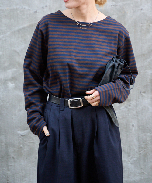 OUTDOOR PRODUCTS(アウトドアプロダクツ)の「ミリタリーボーダーカットソー(Tシャツ/カットソー・レディース・ピンク/ブルー系その他/ネイビー・FREE)」の14枚目の写真