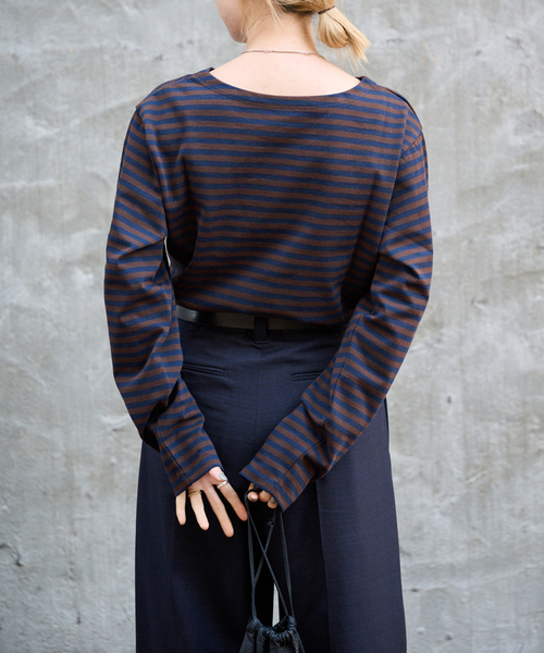 OUTDOOR PRODUCTS(アウトドアプロダクツ)の「ミリタリーボーダーカットソー(Tシャツ/カットソー・レディース・ピンク/ブルー系その他/ネイビー・FREE)」の17枚目の写真