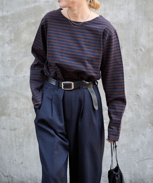 OUTDOOR PRODUCTS(アウトドアプロダクツ)の「ミリタリーボーダーカットソー(Tシャツ/カットソー・レディース・ピンク/ブルー系その他/ネイビー・FREE)」の18枚目の写真