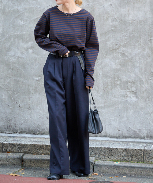 OUTDOOR PRODUCTS(アウトドアプロダクツ)の「ミリタリーボーダーカットソー(Tシャツ/カットソー・レディース・ピンク/ブルー系その他/ネイビー・FREE)」の21枚目の写真