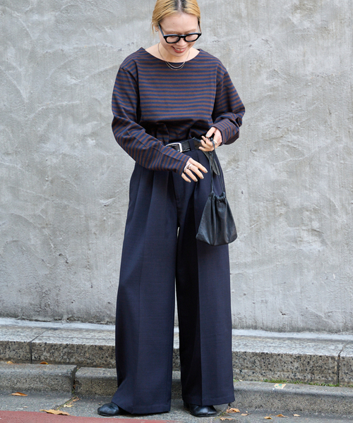 OUTDOOR PRODUCTS(アウトドアプロダクツ)の「ミリタリーボーダーカットソー(Tシャツ/カットソー・レディース・ピンク/ブルー系その他/ネイビー・FREE)」の22枚目の写真