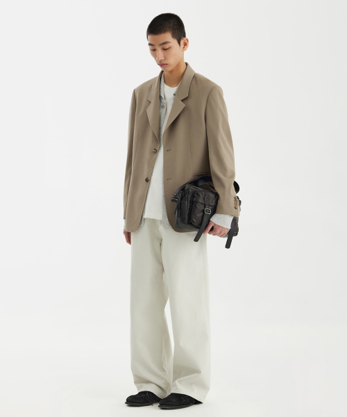 YOUTH（ユース）の「Notched Collar Jacket - Biege（テーラードジャケット・レディース・その他・S/M/L）」の3枚目の写真