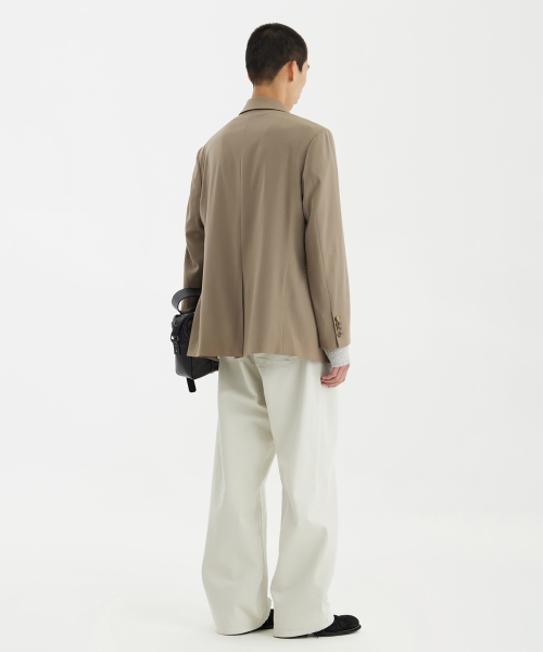 YOUTH（ユース）の「Notched Collar Jacket - Biege（テーラードジャケット・レディース・その他・S/M/L）」の5枚目の写真