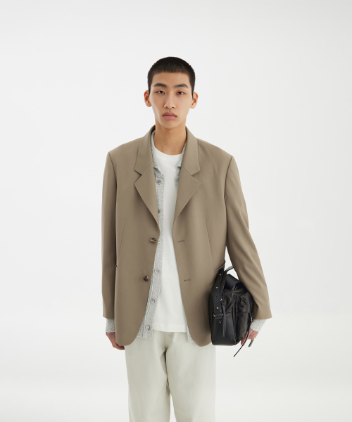 YOUTH（ユース）の「Notched Collar Jacket - Biege（テーラードジャケット・レディース・その他・S/M/L）」の6枚目の写真