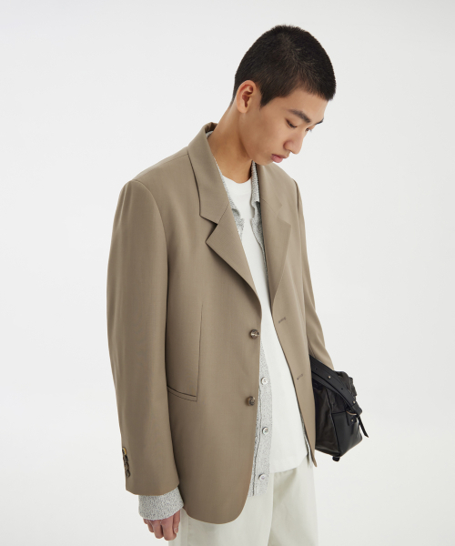 YOUTH（ユース）の「Notched Collar Jacket - Biege（テーラードジャケット・レディース・その他・S/M/L）」の9枚目の写真