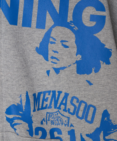 MENASOO(ミナス)の「Round Neck Running Zipup Cardigan_Melange(カーディガン/ボレロ・レディース・グレー・F)」の20枚目の写真